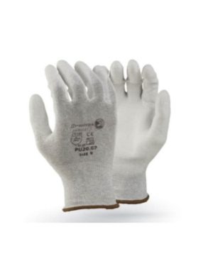 Dromex Anti Static Light Grey Gloves – Provides electrostatic discharge protection