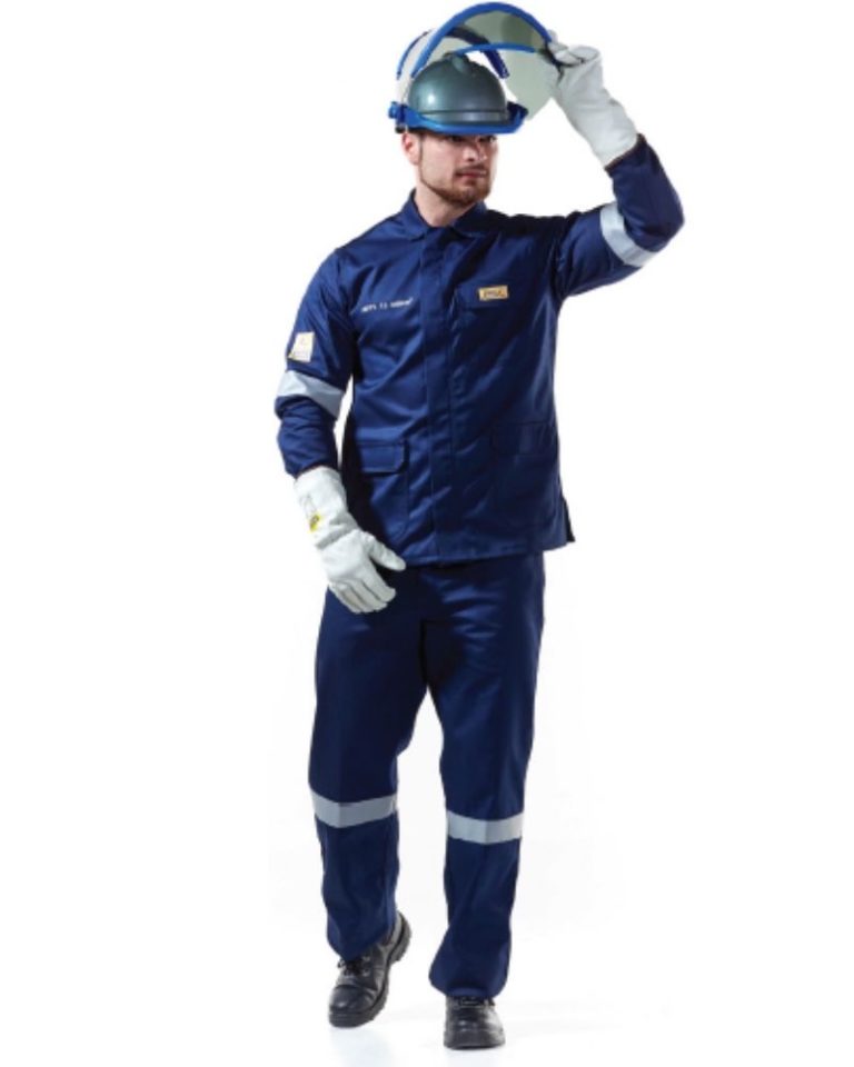 Dromex Navy Blue 15Cal Electric Arc Jackets - ZDI - Safety PPE ...