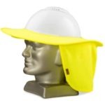 Dromex Sun Brim For Hard Hats With Neck Protector Lime
