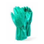 Green Nitrile Industrial Chemical Gloves – Category 3