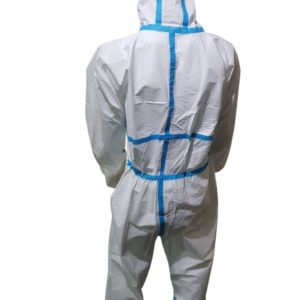 Promax 1000 Medical Coverall Certified En 14126:2003 – With Blue Stripes