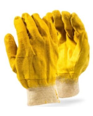 Comarex Yellow Crinkle Rubber Gloves
