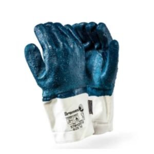 Dromex TaeKi5 NAVY ROUGH coated NITRILE, safety cuff – High heat and cut resistance
