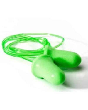 Pu Foam Bell Disposable Fluorescent Green ~ En 352-2 Snr 37 Corded Earplug Moq 200