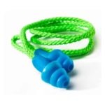 Re-Useable Blue Mushroom Tri Flange Corded (Green Cord) – En 352-2 Snr 29