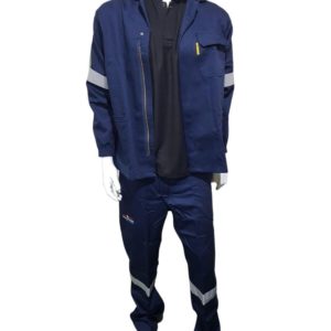 Dromex D59 Navy Blue Flame Acid Jacket With Reflective SABS Marked