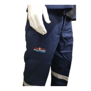 Dromex D59 Navy Blue Flame Acid Pants With Reflective SABS Marked