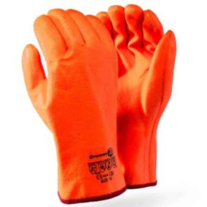 Freezer Gloves – Orange Hi-Visibility Orange PVC Freezer Gauntlet