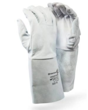 Goatskin Full Grain Driver Glove – Vip & Tig Welders – 15Cm Leather Chrome Cuff