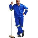 Polycotton Two Piece Hybrid Royal Blue Conti Suits With Reflective Tape