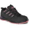 DOT Ella Lily Ladies Safety Shoe Steel Toe Black/Pink UK 2‑8 SB SRA