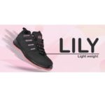 Ella,
  Lily, Ladies Safety Shoe, Black/Pink