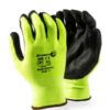 Dromex MIIZU300HI Safety Gloves PU Grip Hi‑Vis Yellow S6–11 EN388