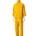 Yellow Pvc Rain Suit Two Piece Pvc Rain Suits