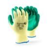 Dromex 1412A-8 Gripper Gloves Crinkled Palm Yellow/Green S/M EN388