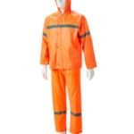 Orange Reflective Rubberized Rain Suits, Hood, Zip & Storm Flap Small To 4Xl Moq 20