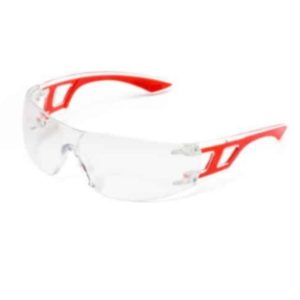 Sporty Cool Spectacle Polycarbonate Lens – Vinyl Frame – En 166:2002 Clear, Anti Scratch & Anti Fog, Red/Blue/Lime Frame