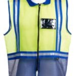 Two Tone Yellow/Blue Or Yellow/Red Reflective Sleeveless Vest