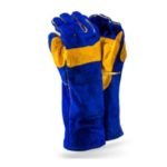Dromex Superoir Blue Lined Leather Welders Gloves – Reinforced Moq 12