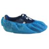 LDPE Disposable Shoe Covers Waterproof Blue One Size (Pack 100)