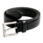 Javlin Black Leather Belt 30Mm