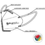 Eva Pure N95 Sterile Masks – Sans 1866 – ASTM F1862 Level 3 barrier