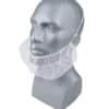 Beard Cover Non‑Woven Elastic White 34×26 cm