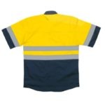 Javlin Navy & Orange / Navy & Yellow Shirt S/S With Vented Back