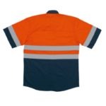 Javlin Navy & Orange / Navy & Yellow Shirt S/S With Vented Back