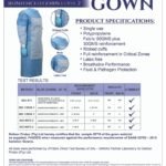 Aami Level 2, Isolation Reinforced Gown 50Gsm, Blue Sans 53795:2015 Approved