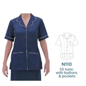 N110 – Tunic Top With Buttons And Pockets