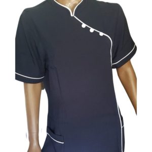 Bl3049- Tunic With Chinese Collar And Pockets