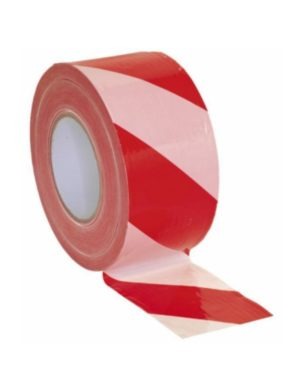 Barrier Tape 2-Tone 1X500M Roll White / Red Or Yellow / Black