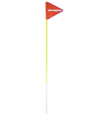 Buggy Whip With Reflective Flag And Pole 3-Piece (3 X 1M)