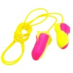 Fluorescent Green & Pink Bell Pu Foam Disposable & Corded Earplug