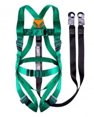 Bova Belted Harness: Double Leg Lanyard With Snap Hooks
