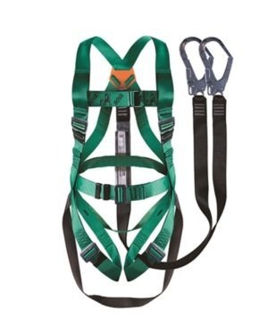 Bova Belted Harness: Double Leg Lanyard With Scaff Hooks And Standing Step- Belted