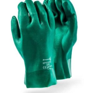 Heavy Duty Green Pvc Gloves 27Cm