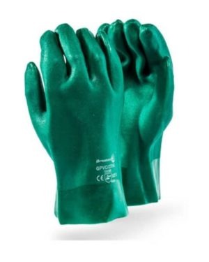 Heavy Duty Green Pvc Gloves 27Cm