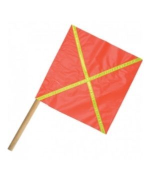 Warning Flag With Reflective Tape – Red