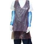 10 Microns Tie Back Aprons Ldpe (Pack Of 100)