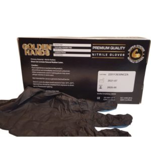 Black Nitrile Gloves Box of 100
