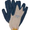 Javlin Blue Nitrile Coated , Cotton Crochet Liner