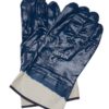 Javlin Blue Nitrile Fully Coated Canvas Cuff, Jersey Liner, Superior Quality