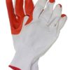 Javlin Crayfish Gloves - Orange Rubber Coated Gloves Standard 100G