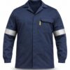 Dromex D59 Flame & Acid Jacket Reflective Navy Blue SABS