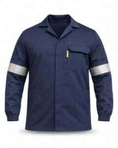 Dromex D59 Flame & Acid Resistant Reflective Jacket Navy Blue SABS