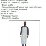 White Pvc Aprons 110 X 70 (Blood And Fat Resistant)