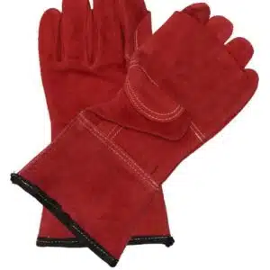 Javlin Red Heat Glove Superior Palm With 4″Chrome Cuff 11cm cuff – 31cm long