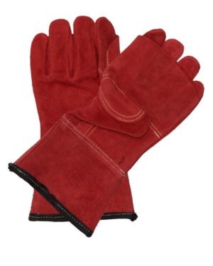 Javlin Red Heat Glove Superior Palm With 4″Chrome Cuff 11cm cuff – 31cm long